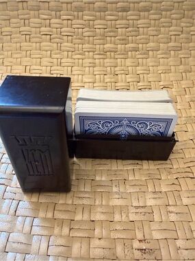Kem Vintage Playing Cards (2 sets) with Bakelite black Case